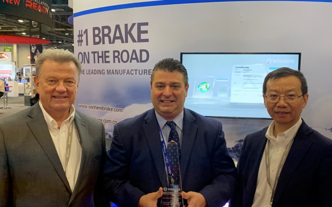 2019 – Winhere Brake Parts has recognized Chick Capoli Jr.